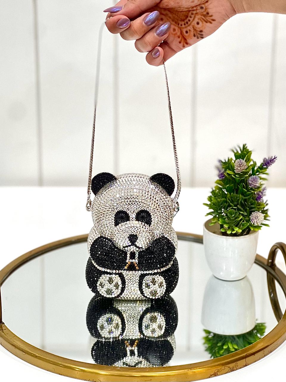 TEDDY CRYSTAL CLUTCH