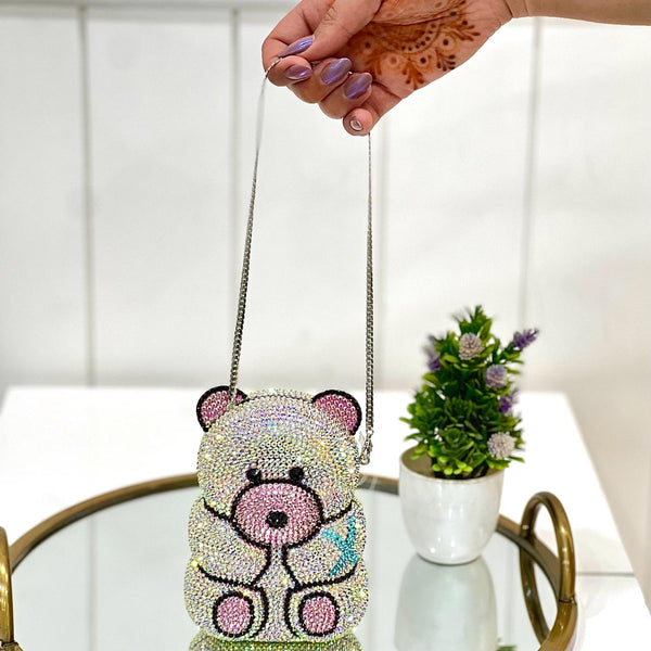 TEDDY CRYSTAL CLUTCH