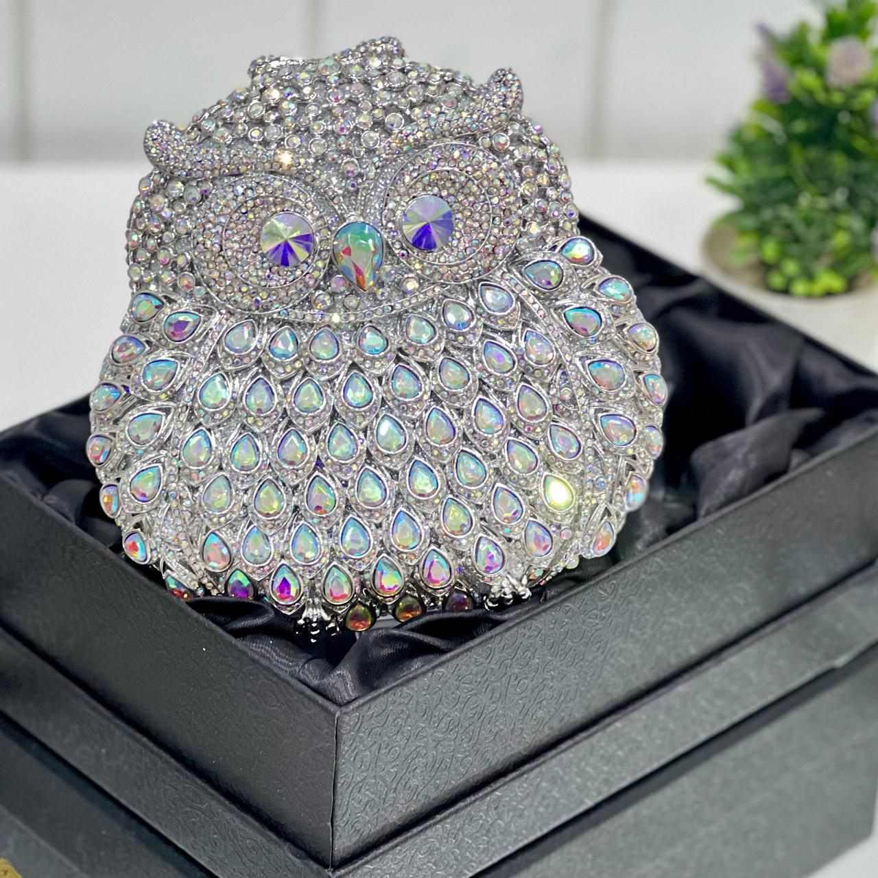 OWL CRYSTAL CLUTCH