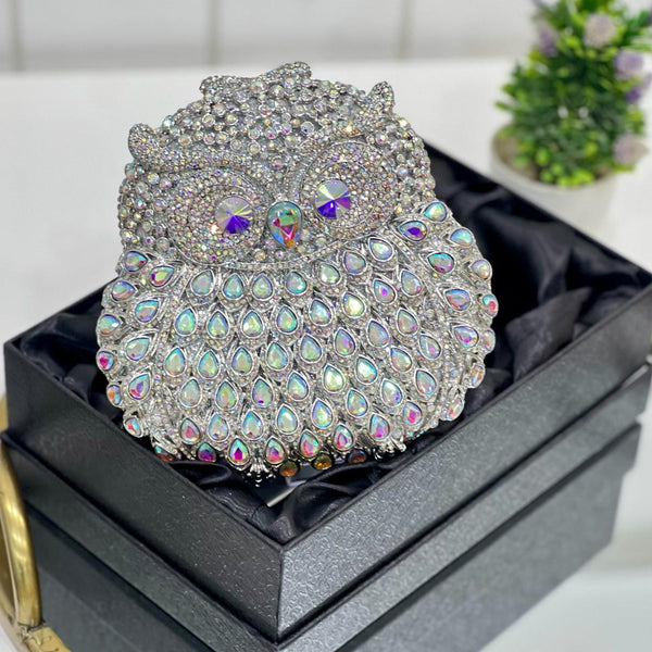 OWL CRYSTAL CLUTCH