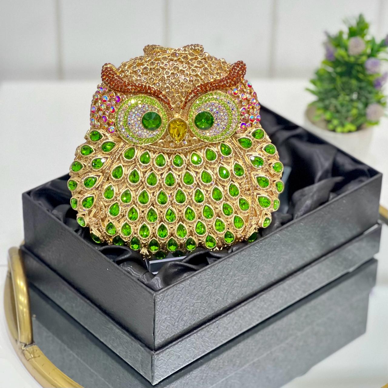 OWL CRYSTAL CLUTCH