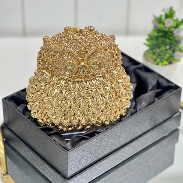 OWL CRYSTAL CLUTCH