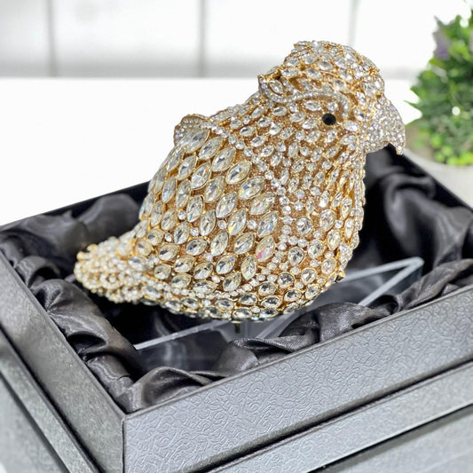 PARROT CRYSTAL CLUTCH